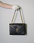 Monogram YSL Envelope Chain Bag, front view